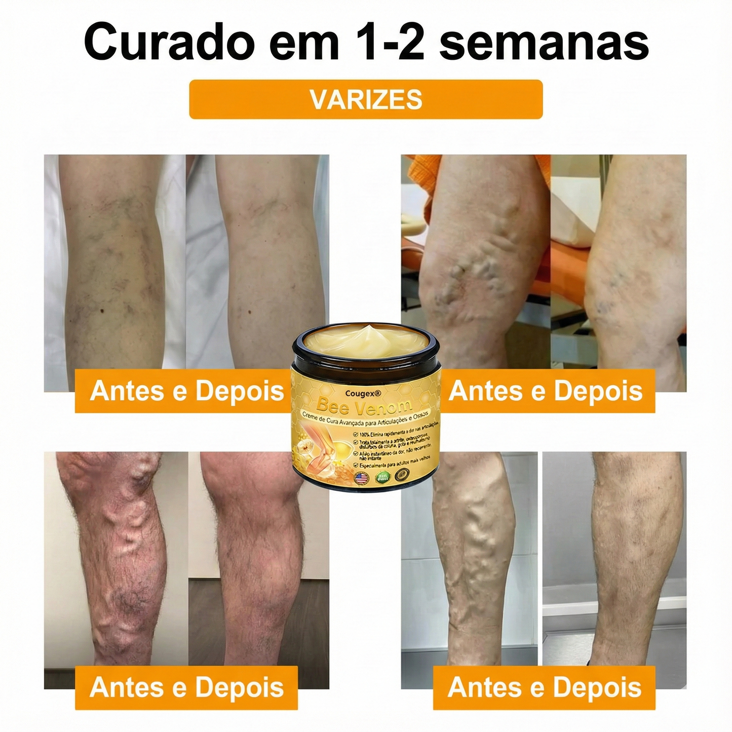 Cougex® Creme Reparador Avançado de Veneno de Abelha para Articulações e Ossos
