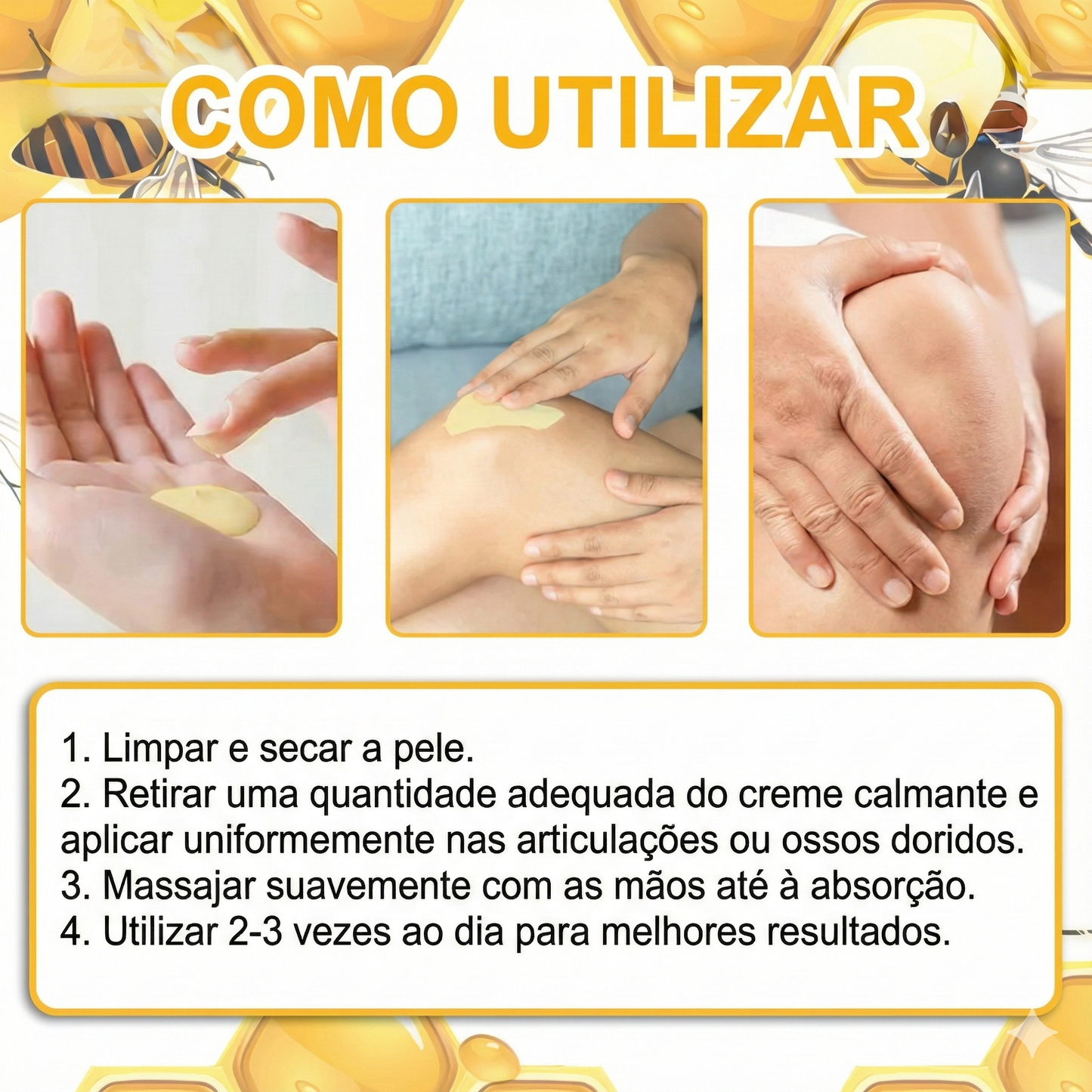 Cougex® Creme Reparador Avançado de Veneno de Abelha para Articulações e Ossos