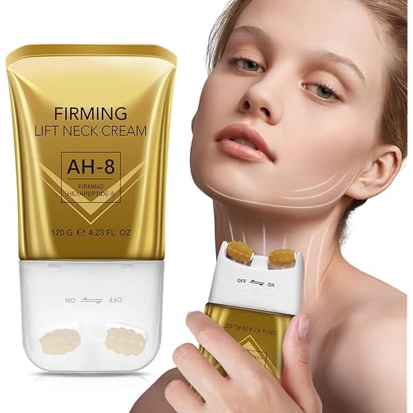 Creme com rolo reafirmante para queixo, pescoço e papada ah-8 3 em 1  - FIRMAX™